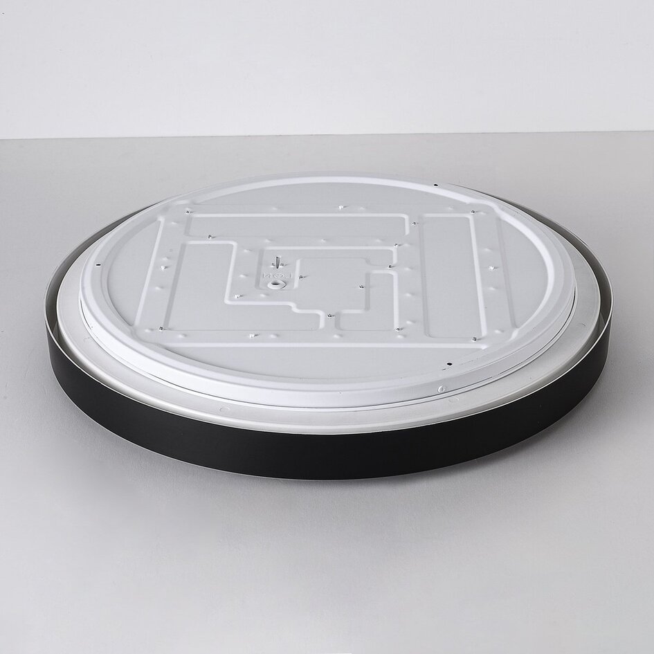 Lampa sufitowa Ricardo ze zintegrowanym źródłem LED i 3-stopniowo ściemnialna Ø51,5 cm - czarna