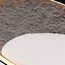 Lampa sufitowa Cercul Ø40 cm z efektem czarnego, szarego i białego kamienia, 3-stopniowo ściemnialne
