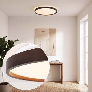 Lampa sufitowa Nerio o wyglądzie orzecha, 3-stopniowo ściemnialne Ø39,5 cm