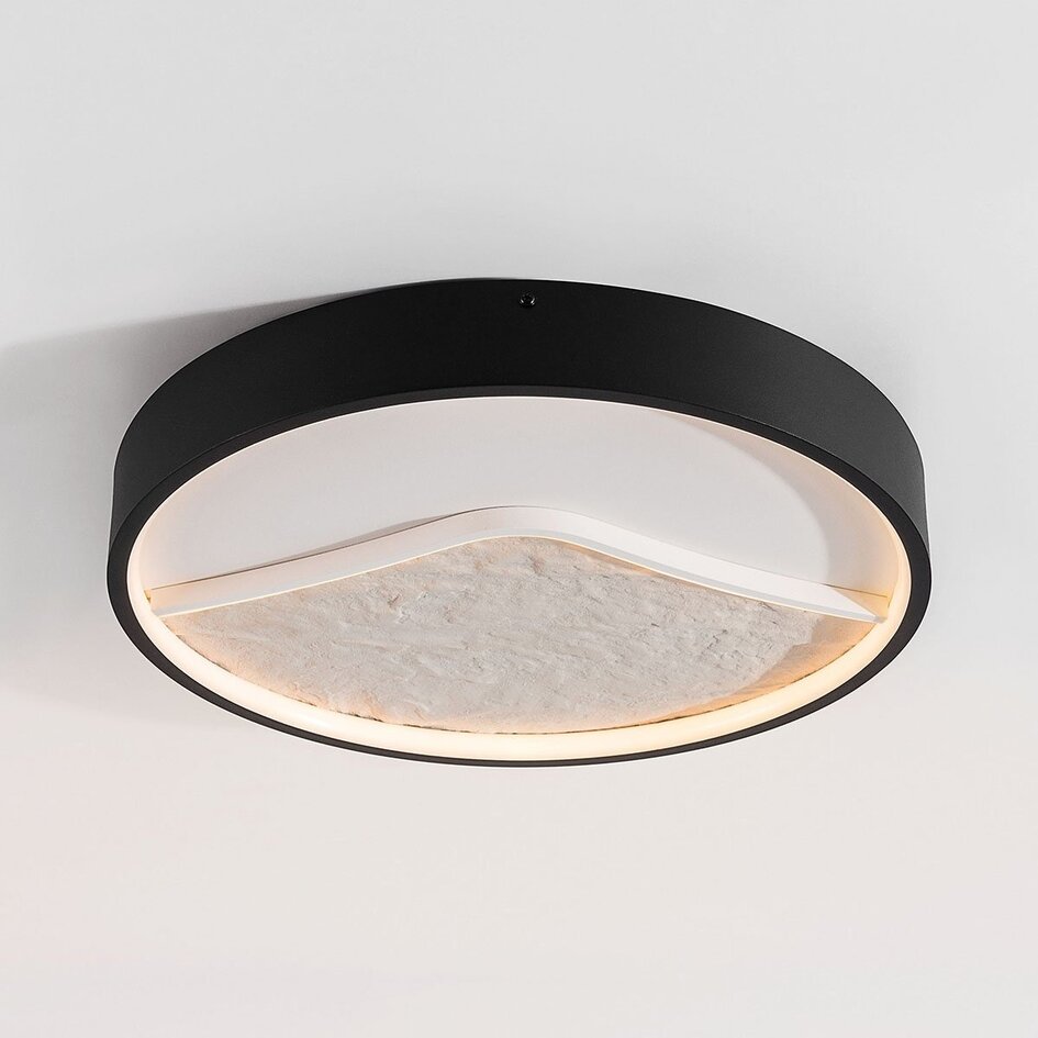 Lampa sufitowa Ceres 3-stopniowo ściemnialne LED - czarna i beżowa