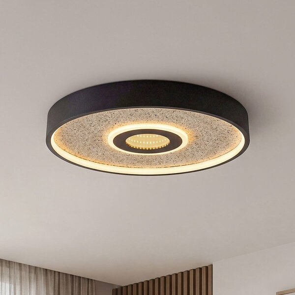 Lampa sufitowa Deimos 3-stopniowo ściemnialne LED - czarna i beżowa