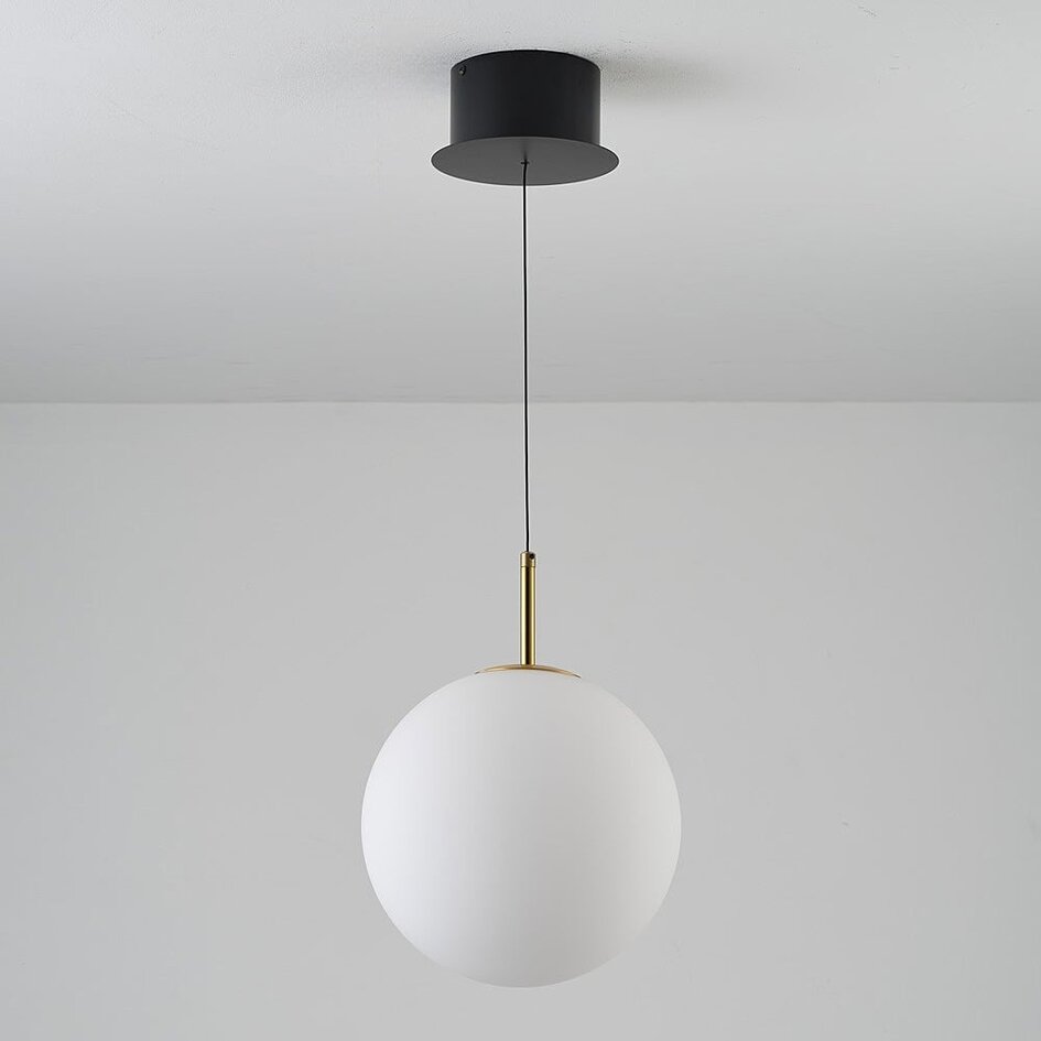 Lampa wisząca Signe złota z mlecznobiałym szkłem - 3-stopniowo ściemnialne, 2700K