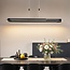 Czarna design lampa wisząca Lilia z 3-stopniowo ściemnialne diody LED