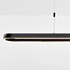 Czarna design lampa wisząca Lilia z 3-stopniowo ściemnialne diody LED