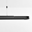 Czarna design lampa wisząca Lilia z 3-stopniowo ściemnialne diody LED