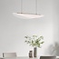 Designerska lampa wisząca Flectra z 3-stopniowo ściemnialnymi diodami LED i wzorem siatki - czarna