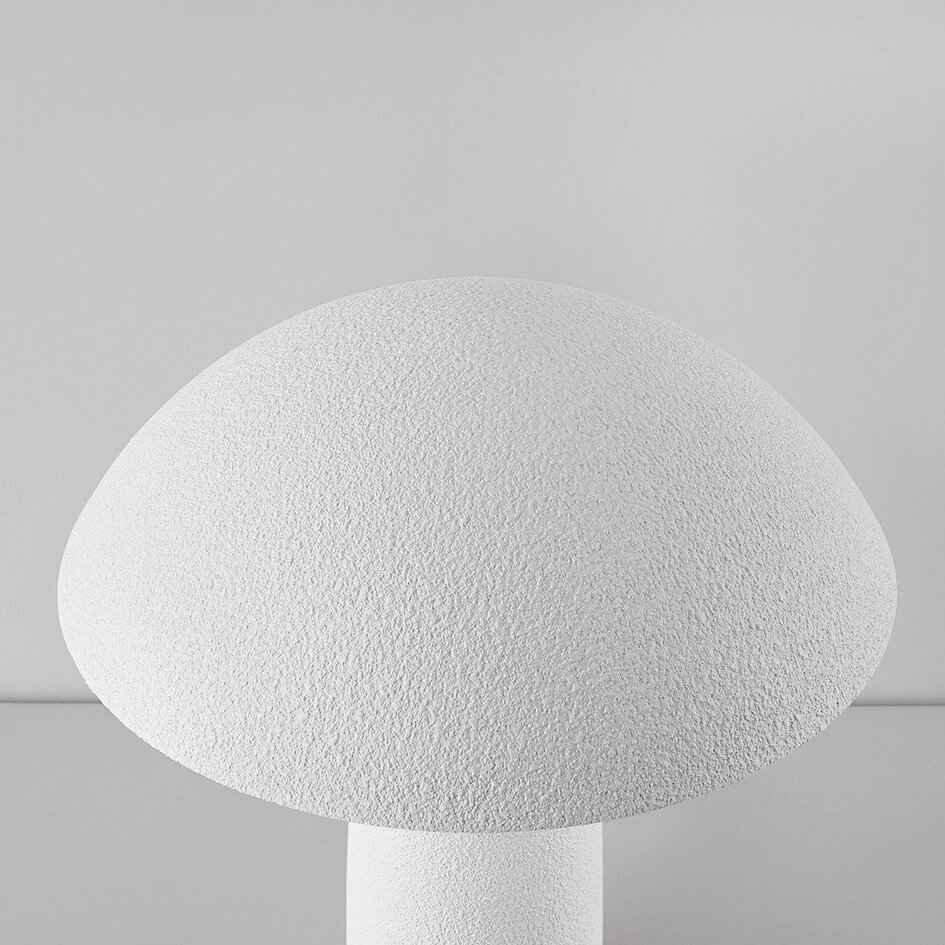 Lampa stołowa Mushroom Pablo 2 światła z metalu - biała