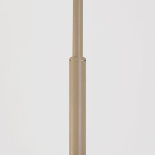 Lampa podłogowa Pedro z plisowanym kloszem - piaskowo-beżowa