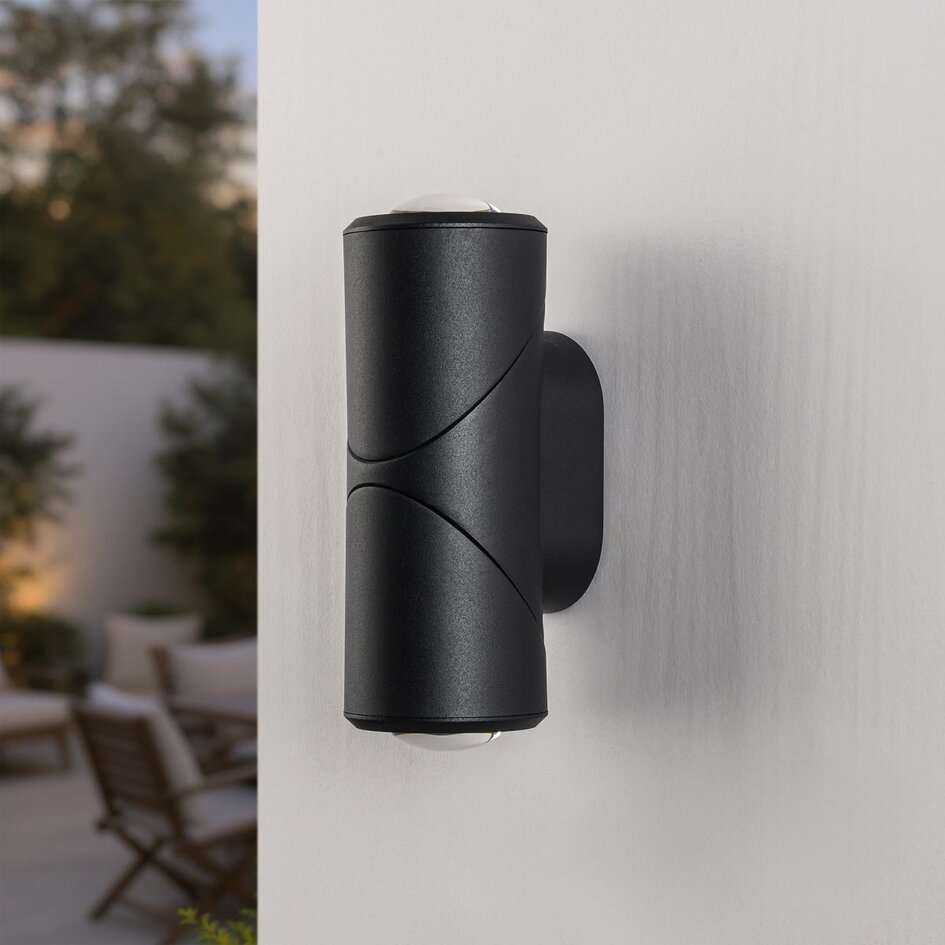 Kinkiet zewnętrzny Soria LED up and down light – czarny