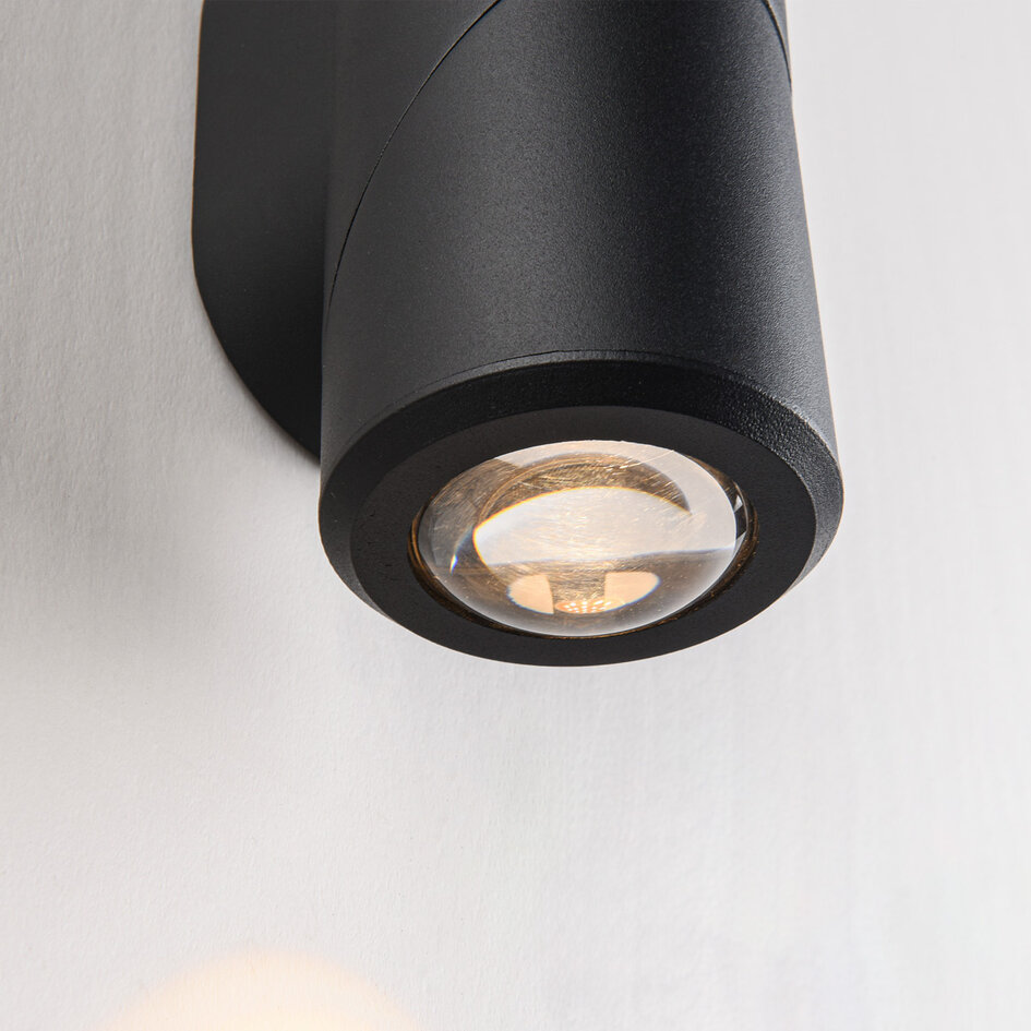 Kinkiet zewnętrzny Soria LED up and down light – czarny