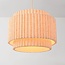Lampa wisząca Saven z warstwowym lnianym kloszem