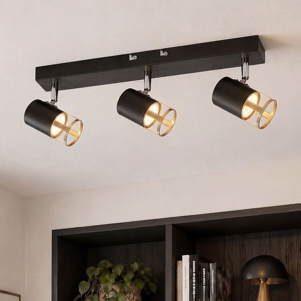 Industrialna lampa sufitowa z 3 reflektorami - Theo
