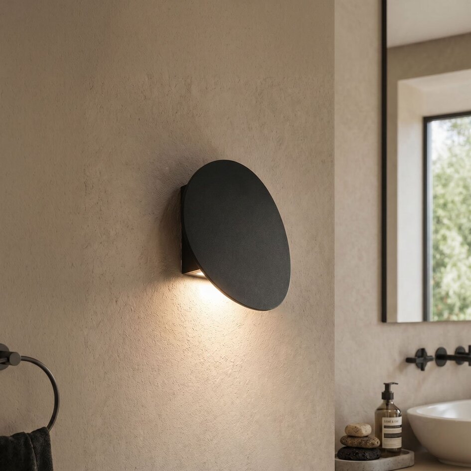 Design kinkiet łazienkowy Ollie - czarne