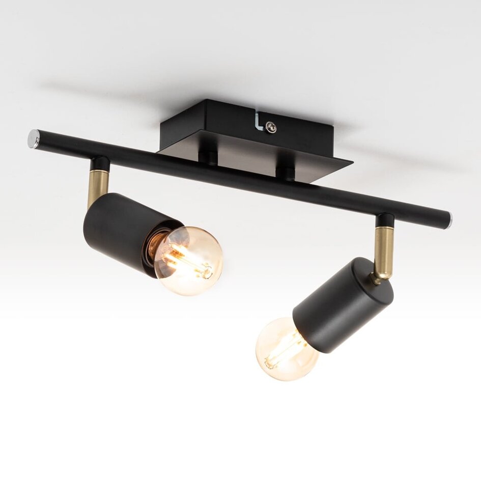 Nowoczesna lampa sufitowa z 2 reflektorami - Kel
