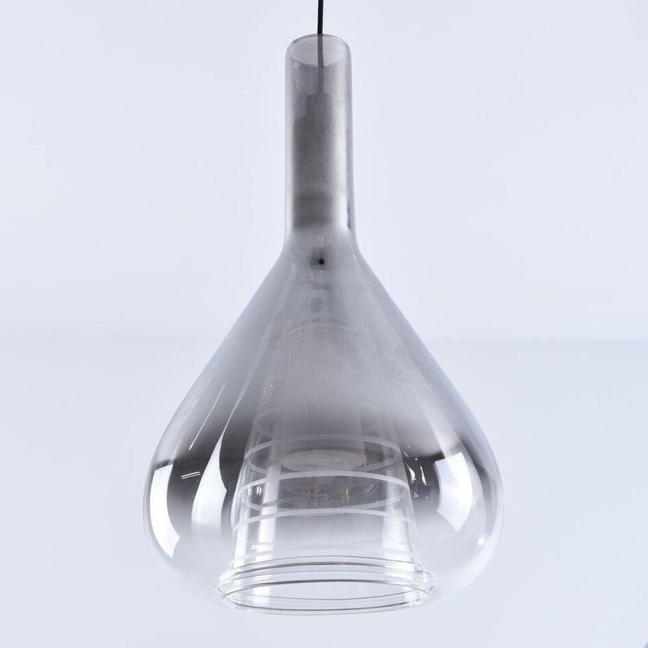 3-stopniowo ściemnialna lampa wisząca z przydymionego szkła - Lieve