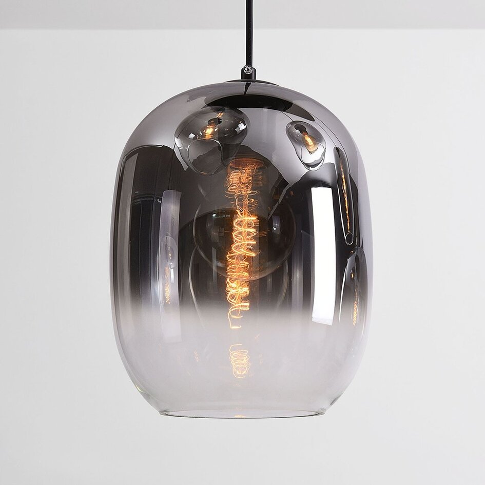 6-światło lampa wisząca Opale z przydymionym szkłem ombre