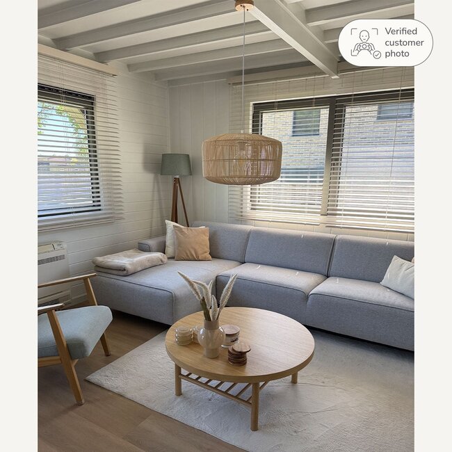 Rattan lampa wisząca Alvara