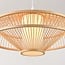 Lampa wisząca Olira – bambusowa, z dyfuzorem, w naturalnym kolorze