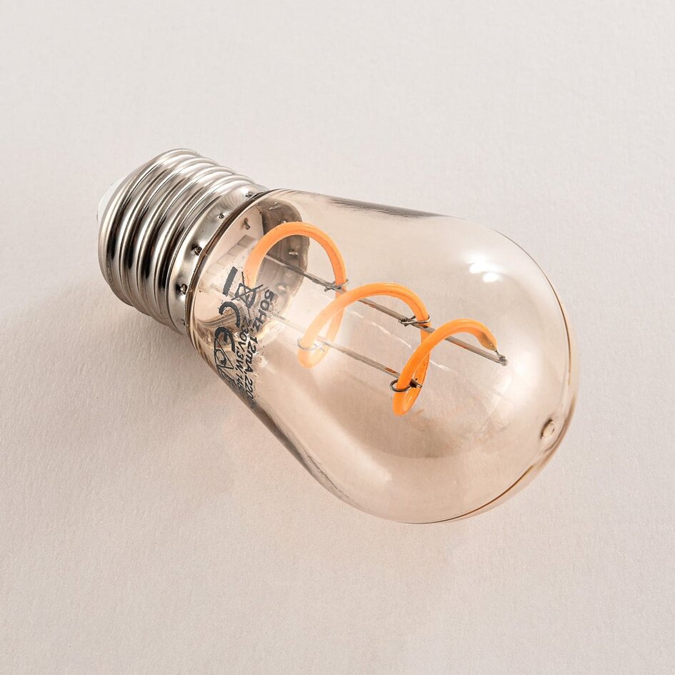 3W lampa z żarnikiem, 2200K, bursztynowe Ø45 - ściemnialne
