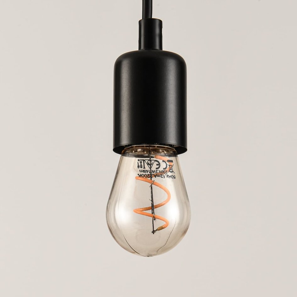 3W lampa z żarnikiem, 2200K, bursztynowe Ø45 - ściemnialne