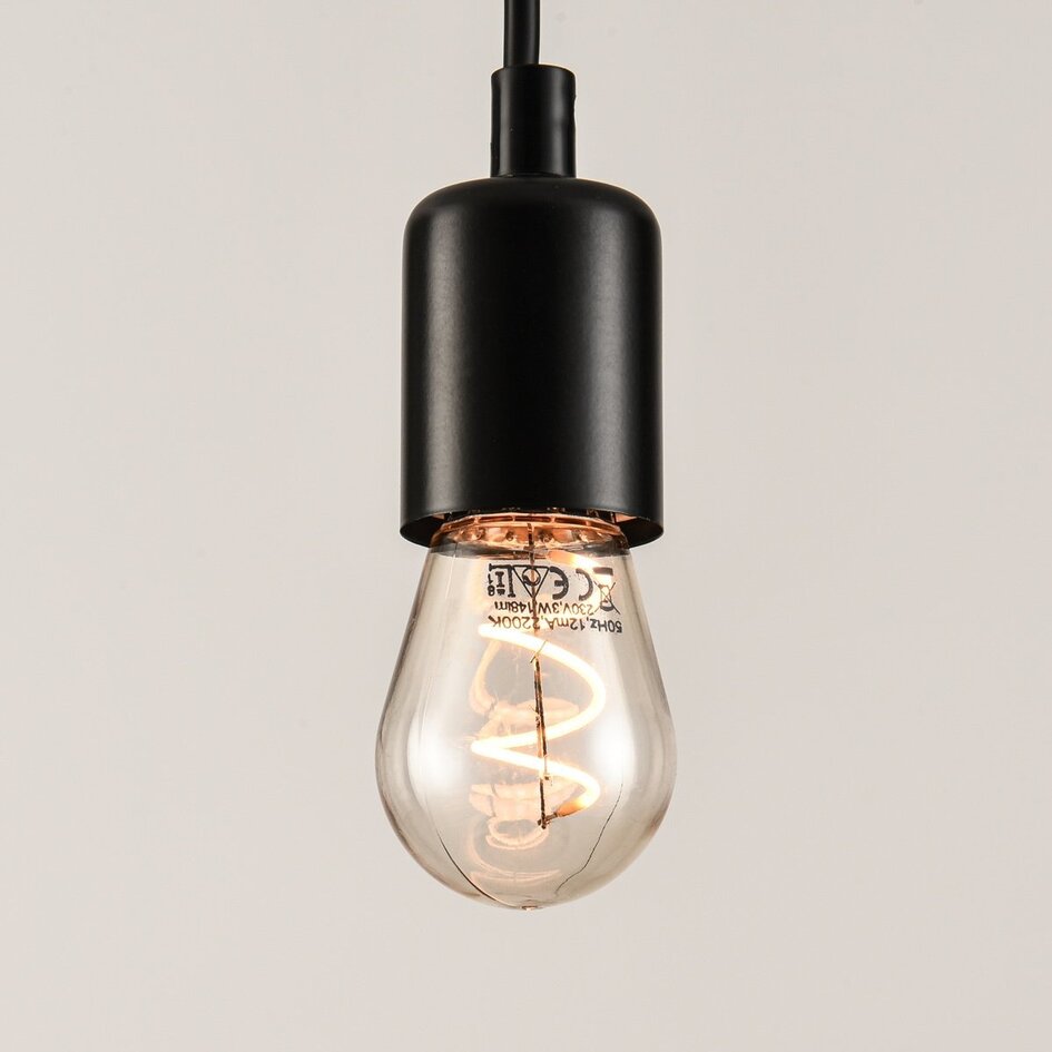 3W lampa z żarnikiem, 2200K, bursztynowe Ø45 - ściemnialne