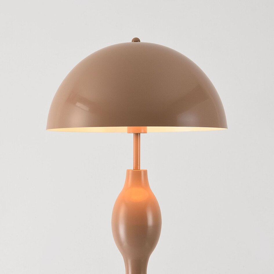 Design lampa podłogowa Mura ciepły szarobrązowy z metalu