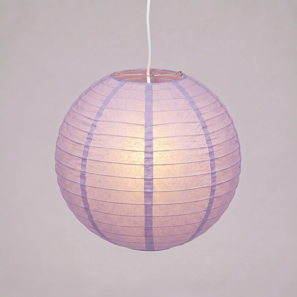 Jasnofioletowy nylonowy lampion zewnętrzny
