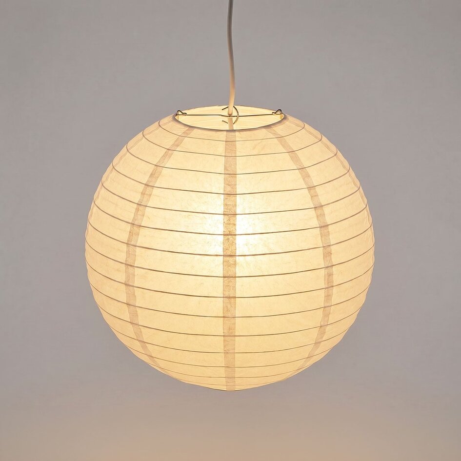 Biały nylonowy lampion zewnętrzny