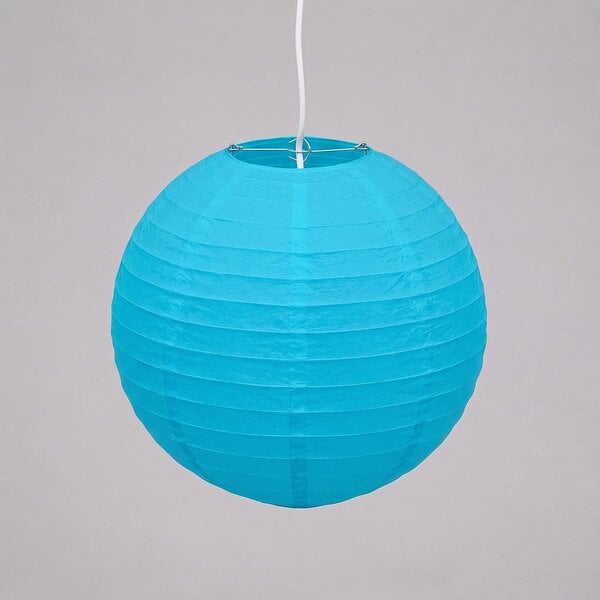 Niebieski nylonowy lampion zewnętrzny