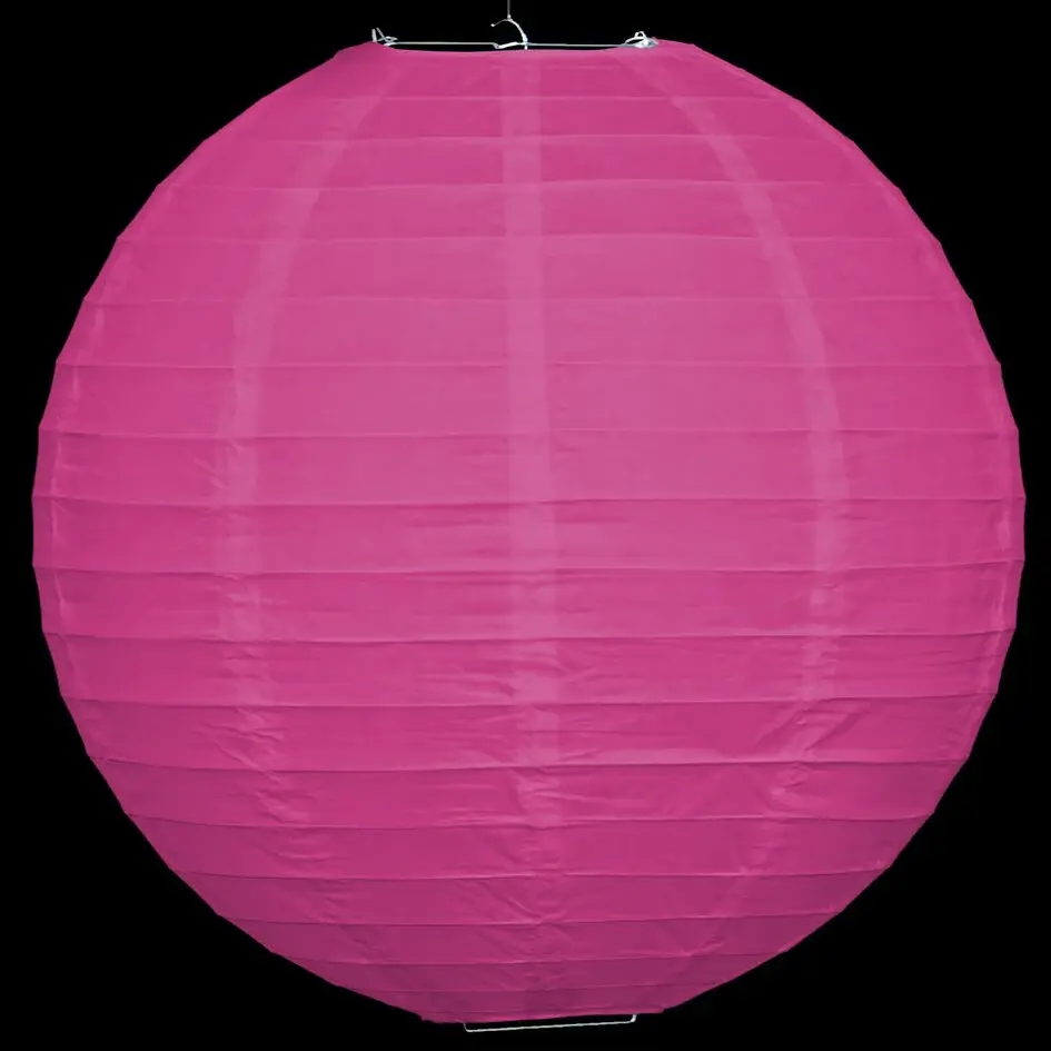 Fuksjowy różowy nylonowy lampion zewnętrzny