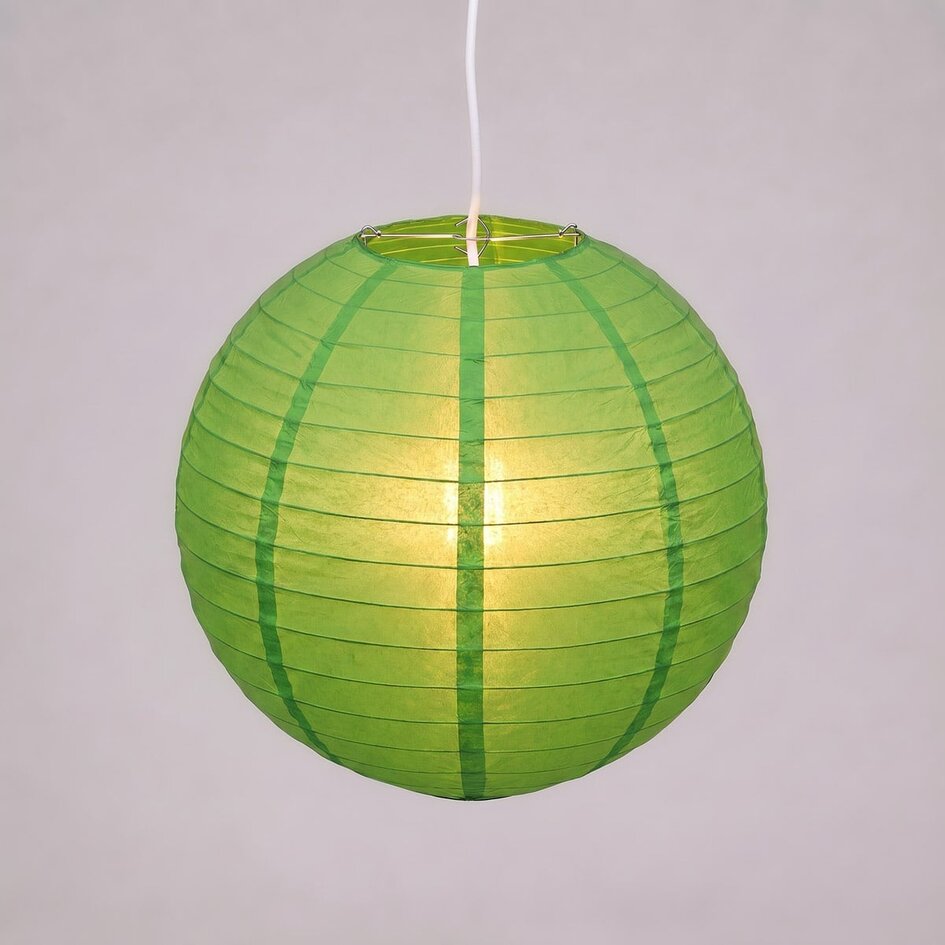 Zielony nylonowy lampion zewnętrzny