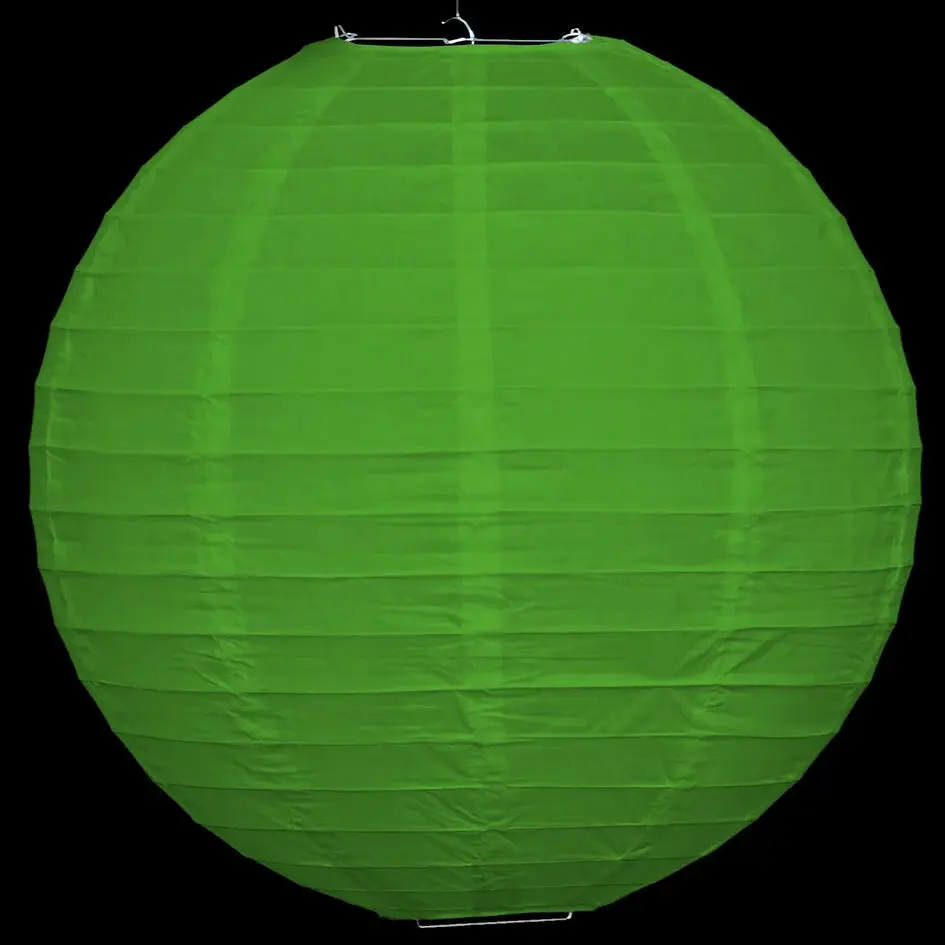 Zielony nylonowy lampion zewnętrzny