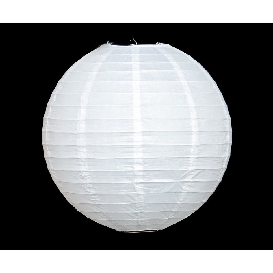 Biały lampion papierowy do wnętrz