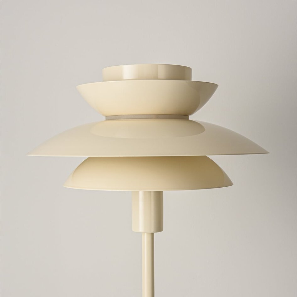 Lampa stołowa Auryn – błyszczący beż