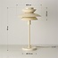 Lampa stołowa Auryn – błyszczący beż
