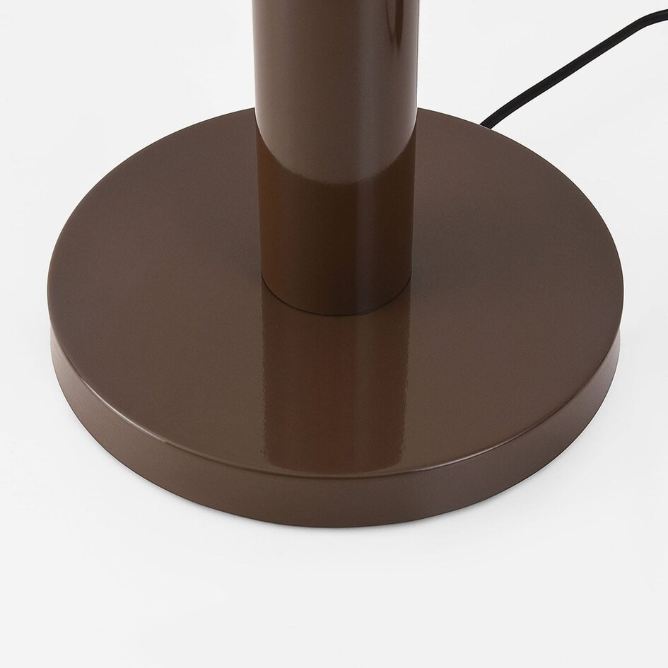 Lampa podłogowa Mushroom Alexi z metalu - brązowa