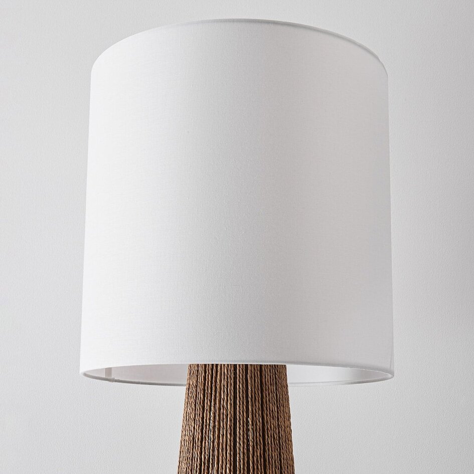 Lampa podłogowa Papira z białym kloszem