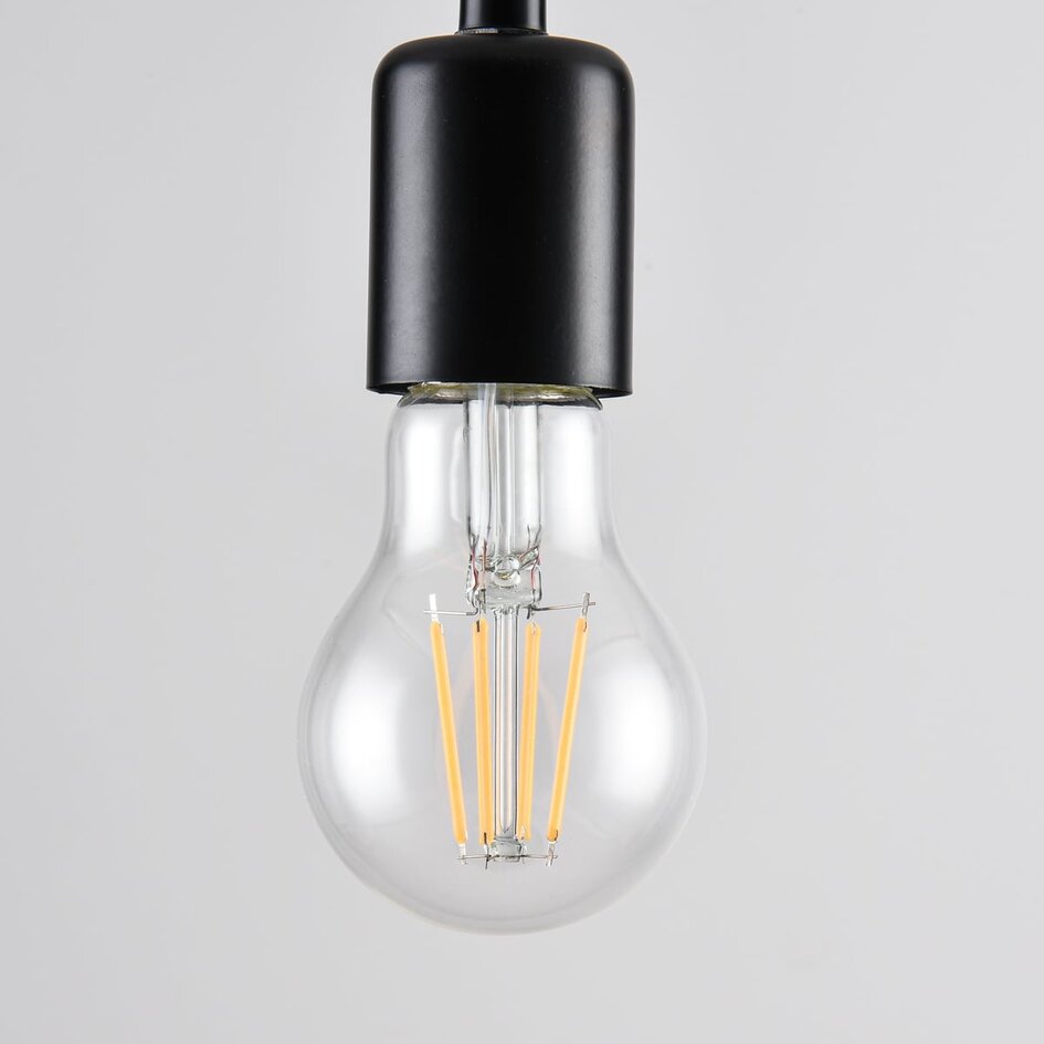 E27 LED żarówka z żarnikiem z czujnikiem światła dziennego 4,5W, przezroczysta, 2700K, Ø60