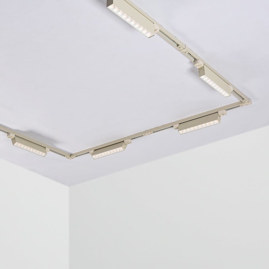 10W Reflektor szynowy 1-fazowy Nexu ze zintegrowanymi diodami LED 3000K - beżowy
