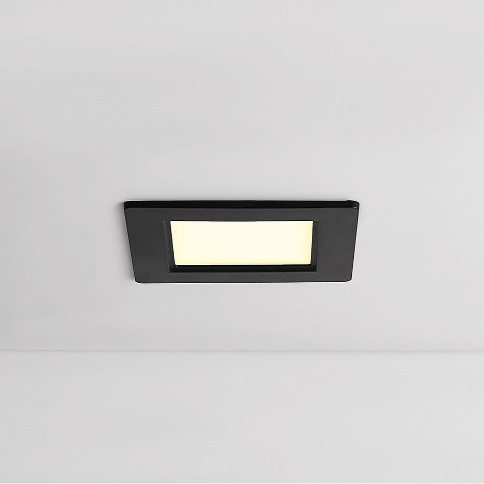 6W kwadratowy reflektor wpuszczany z regulowaną temperaturą barwową - 120 x 120 mm