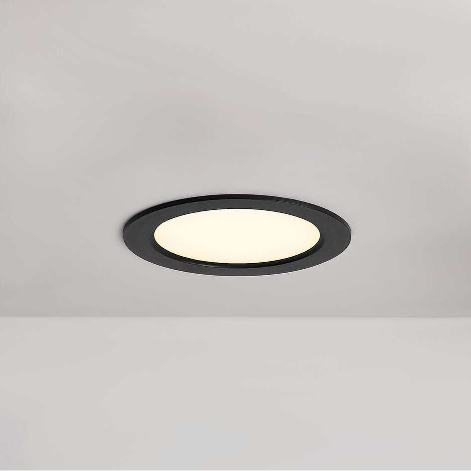 Okrągła lampa LED typu reflektor wpuszczany o mocy 12 W z regulowaną temperaturą barwową – Ø170 mm