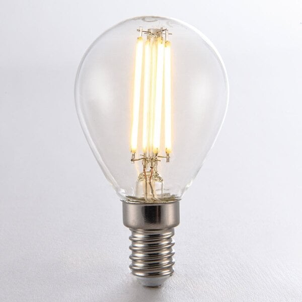 E14 3-stopniowo ściemnialna lampa LED filamentowa Ø45 z przezroczystym szkłem 4,5W 2700K