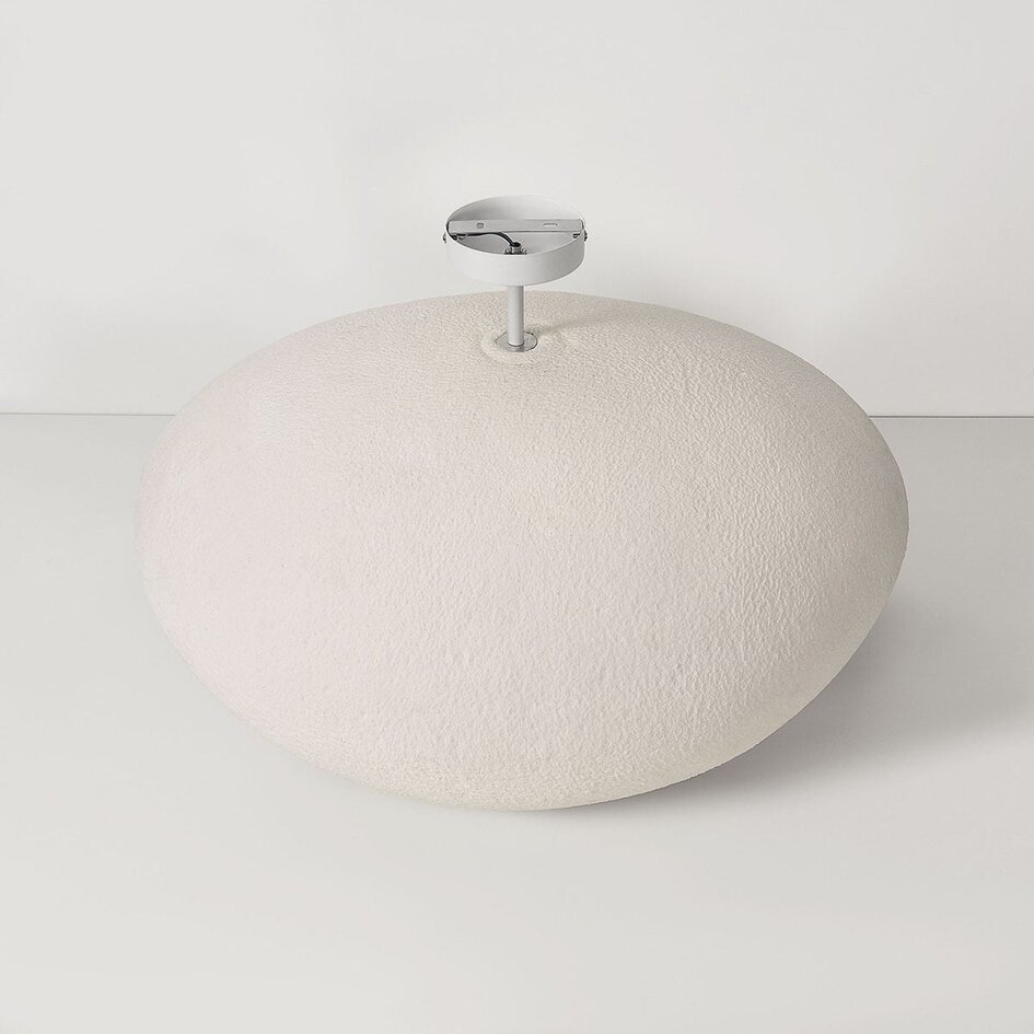 Lampa sufitowa Wabi-Sabi Kawa - biały efekt kamienia