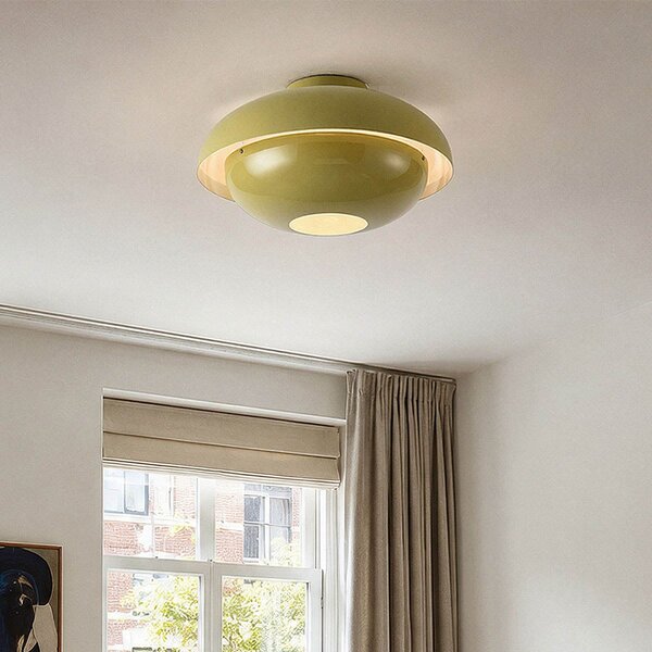 Lampa sufitowa Ofelia z warstwowymi kloszami - zielony khaki