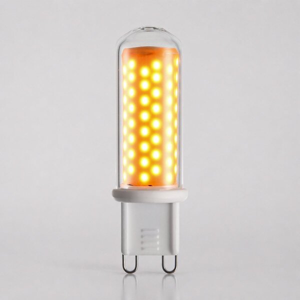 Ściemnialny reflektor LED G9 2,2W, przezroczyste szkło, 2000 K