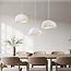 3 światła Lampa wisząca Wabi-Sabi Shibui z białym wzorem kamienia - 3 x 40 cm