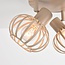 Lampa sufitowa Kelly z 3 obrotowymi metalowymi kloszami - piaskowo-beżowa