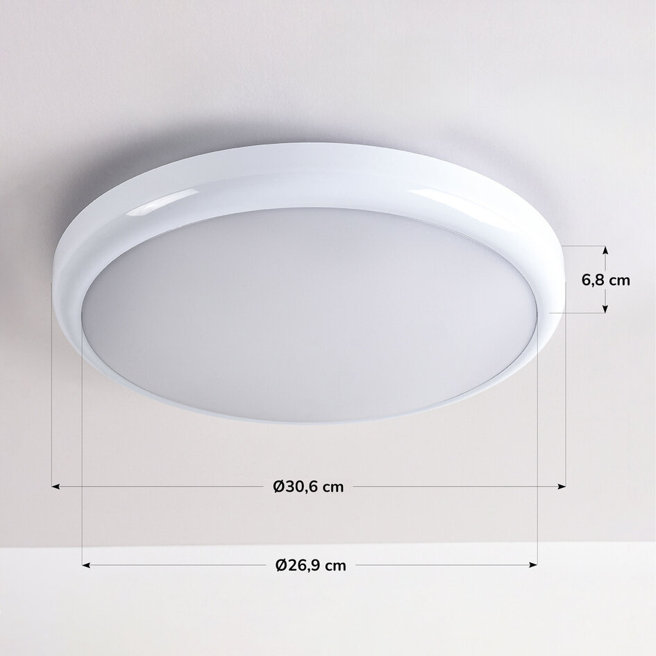 Oprawa sufitowa z modułem awaryjnym i przełącznikiem CCT 3000K/4000K/6500K