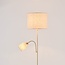 Lampa podłogowa Savanna z regulowaną lampką do czytania - beżowa