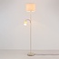 Lampa podłogowa Savanna z regulowaną lampką do czytania - beżowa